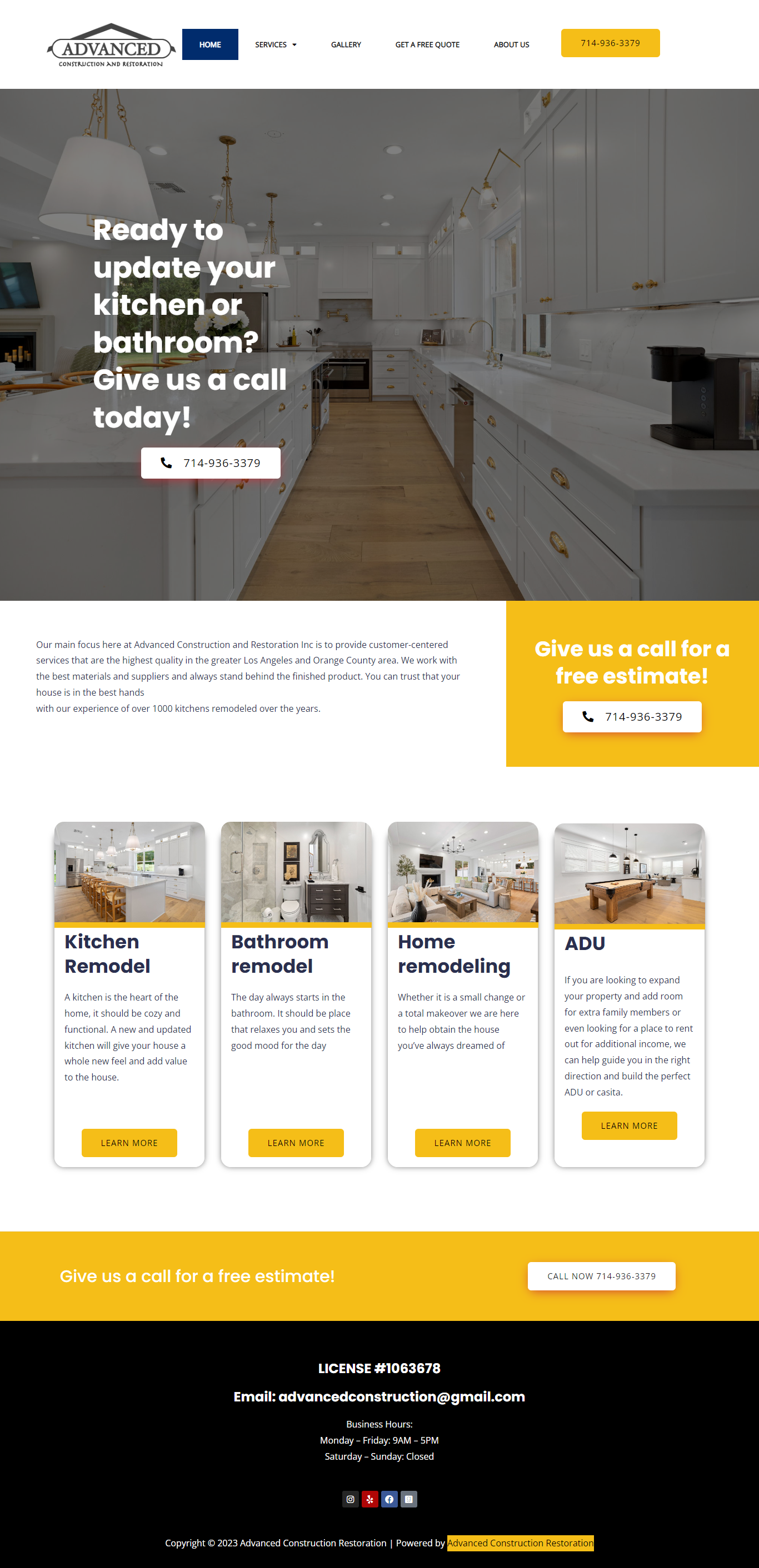 Advancedconstructionrestoration full page screenshot