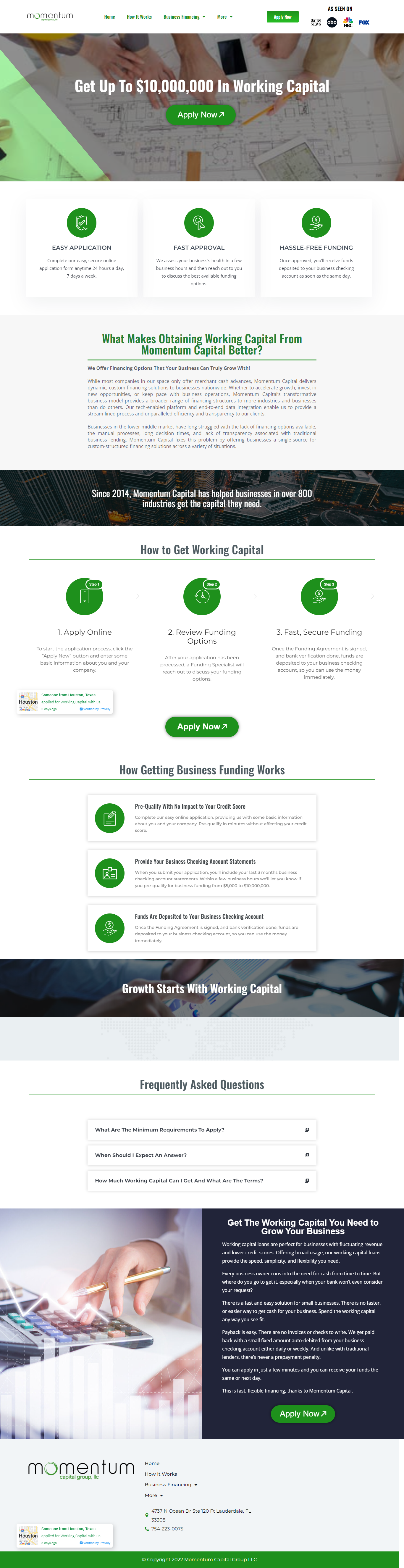 capitalformybusiness full page screenshot