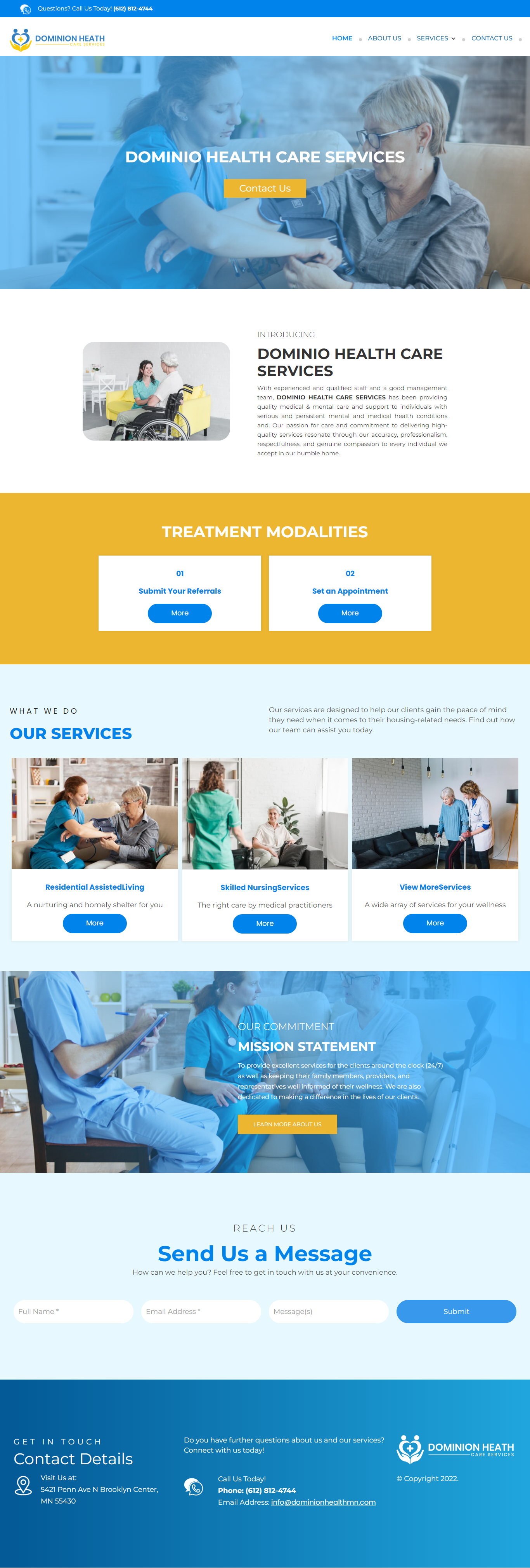 Dominionhealth full page screenshot