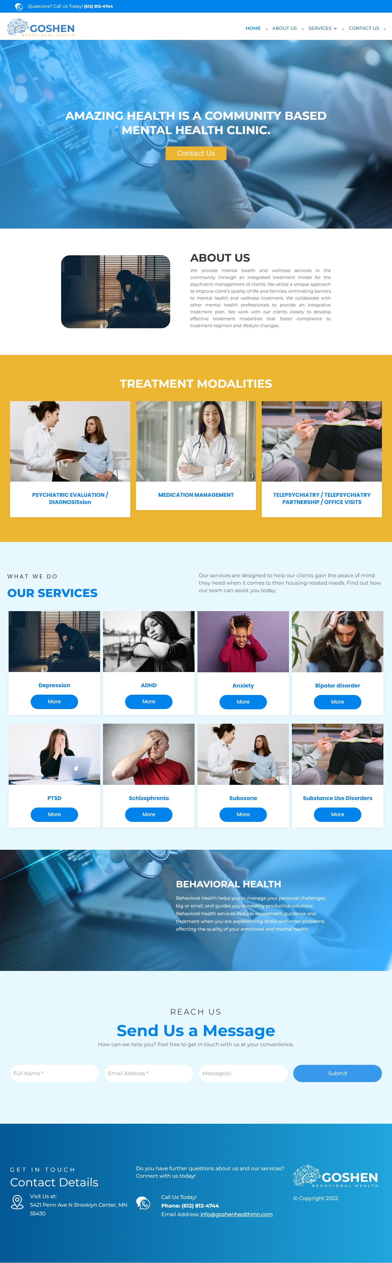 Goshenhealth full page screenshot