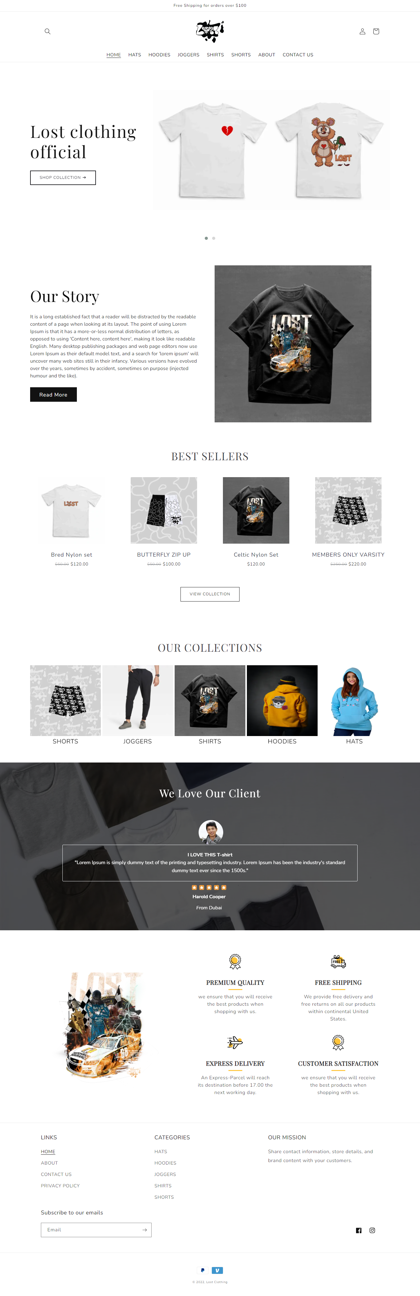 Lostclothingofficial full page screenshot