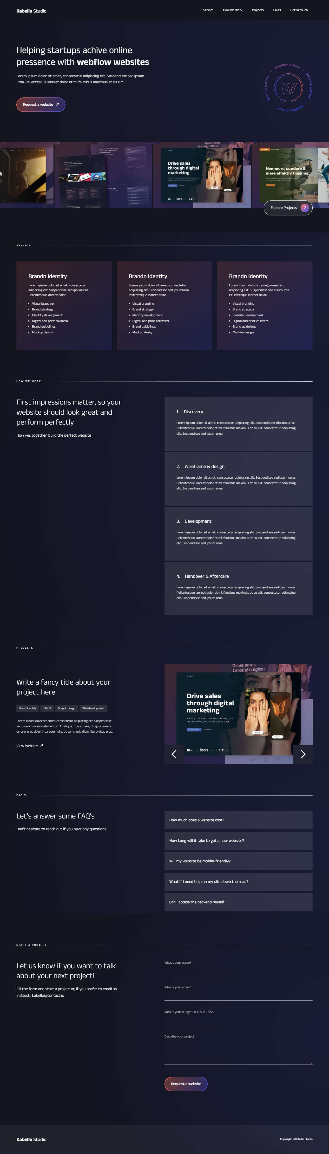 Sabirahs Agency Kabello Webflow Io full page screenshot