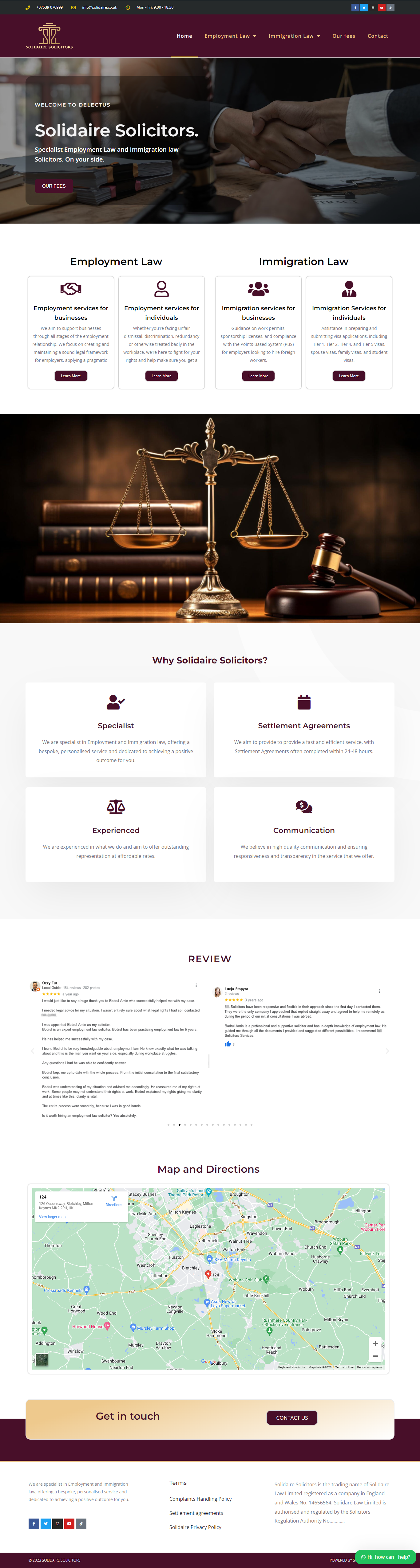 Solidaire Co Uk full page screenshot