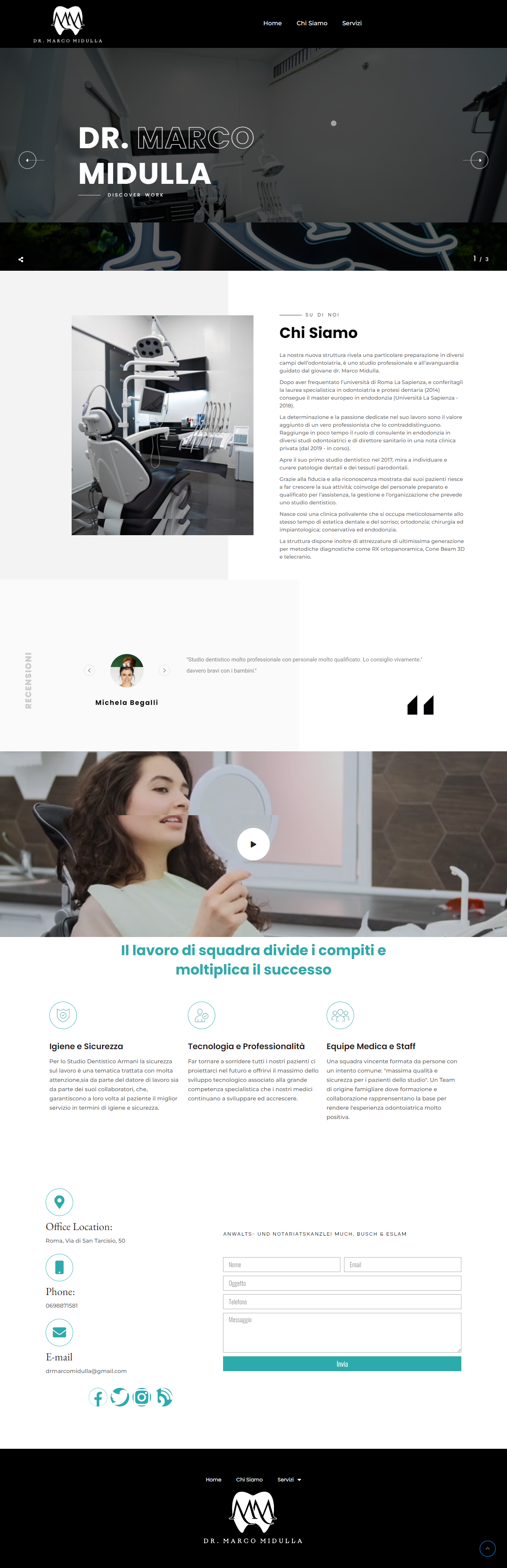 Studiodentisticomidulla full page screenshot